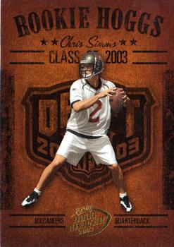 2003 Playoff Hogg Heaven - Rookie Hoggs #RCH-4 Chris Simms Front