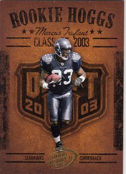 2003 Playoff Hogg Heaven - Rookie Hoggs #RCH-25 Marcus Trufant Front