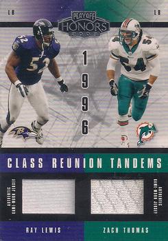 2003 Playoff Honors - Class Reunion Tandems #CRT-10 Ray Lewis / Zach Thomas Front