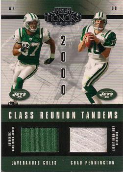 2003 Playoff Honors - Class Reunion Tandems #CRT-20 Laveranues Coles / Chad Pennington Front