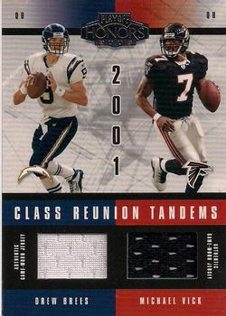 2003 Playoff Honors - Class Reunion Tandems #CRT-23 Michael Vick / Drew Brees Front