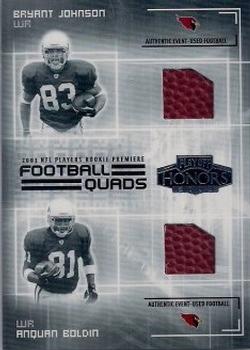 2003 Playoff Honors - Football Quads #JQ-5 Bethel Johnson / Anquan Boldin / Willis McGahee / Kevin Curtis Front