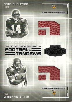 2003 Playoff Honors - Football Tandems #JT-4 Nate Burleson / Onterrio Smith Front