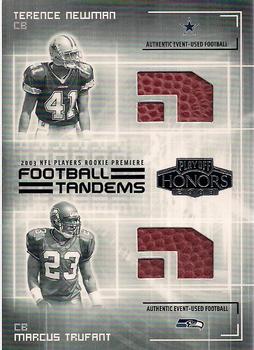 2003 Playoff Honors - Football Tandems #JT-15 Terence Newman / Marcus Trufant Front