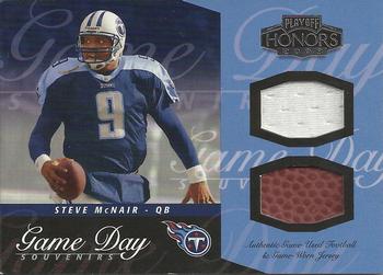 2003 Playoff Honors - Game Day Souvenirs Silver #GDS3 Steve McNair Front