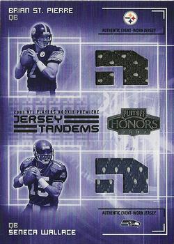 2003 Playoff Honors - Jersey Tandems #JT-7 Brian St. Pierre / Seneca Wallace Front