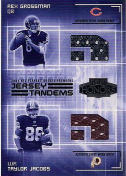 2003 Playoff Honors - Jersey Tandems #JT-8 Rex Grossman / Taylor Jacobs Front