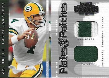 2003 Playoff Honors - Plates and Patches #PP-2 Brett Favre Front