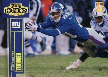 2003 Playoff Honors - X's #3 Amani Toomer Front