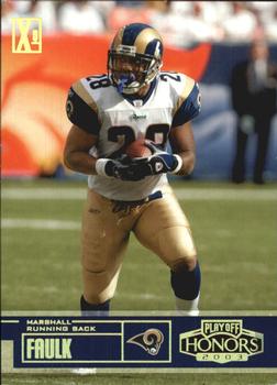 2003 Playoff Honors - X's #62 Marshall Faulk Front