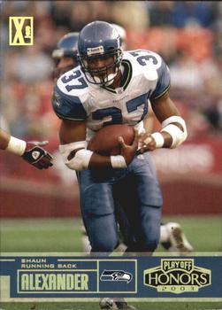 2003 Playoff Honors - X's #81 Shaun Alexander Front