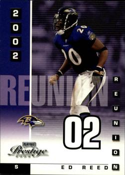 2003 Playoff Prestige - 2002 Reunion #R-28 Ed Reed Front