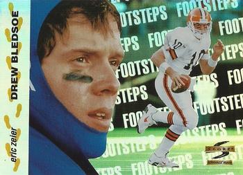 1996 Score - Footsteps #8 Eric Zeier / Drew Bledsoe Front