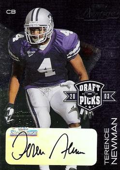 2003 Playoff Prestige - Draft Picks Autographs #DP-24 Terence Newman Front