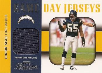 2003 Playoff Prestige - Game Day Jerseys #GDJ-34 Junior Seau Front