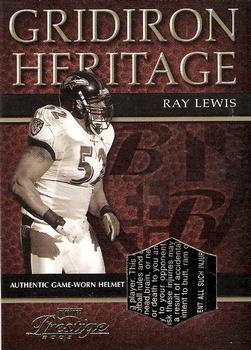 2003 Playoff Prestige - Gridiron Heritage Jerseys #GH-2 Ray Lewis Front