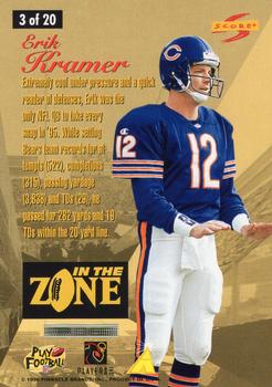 1996 Score - In the Zone #3 Erik Kramer Back