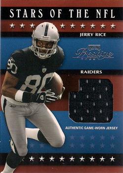 2003 Playoff Prestige - Stars of the NFL Jerseys #SN-9 Jerry Rice Front