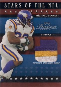 2003 Playoff Prestige - Stars of the NFL Jerseys #SN-14 Michael Bennett Front