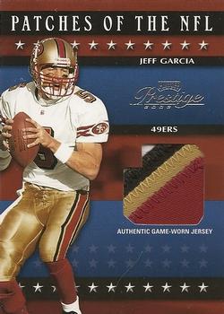 2003 Playoff Prestige - Stars of the NFL Patches #SN-7 Jeff Garcia Front