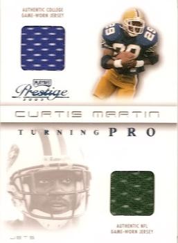 2003 Playoff Prestige - Turning Pro Jerseys #TP-2 Curtis Martin Front
