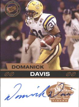 2003 Press Pass - Autographs Bronze #NNO Domanick Davis Front