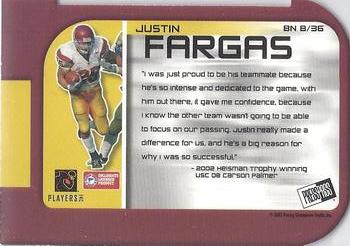 2003 Press Pass - Big Numbers #BN8 Justin Fargas Back