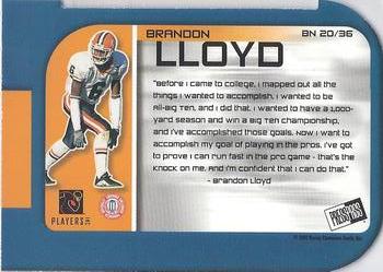 2003 Press Pass - Big Numbers #BN20 Brandon Lloyd Back
