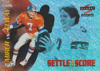 1996 Score - Settle the Score #17 John Elway / Rick Mirer Front