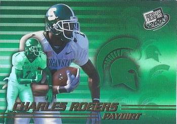 2003 Press Pass - Paydirt #PD7 Charles Rogers Front