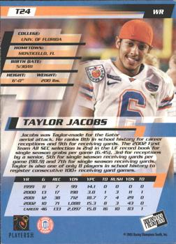 2003 Press Pass - Torquers #T24 Taylor Jacobs Back