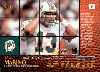 1996 Select #8 Dan Marino Back