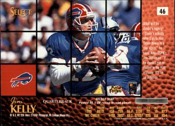 1996 Select #46 Jim Kelly Back