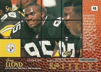1996 Select #48 Greg Lloyd Back