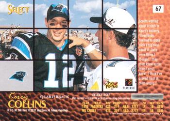 1996 Select #67 Kerry Collins Back