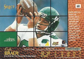 1996 Select #68 Kyle Brady Back