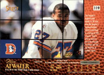 1996 Select #119 Steve Atwater Back