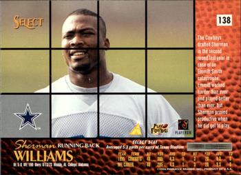 1996 Select #138 Sherman Williams Back