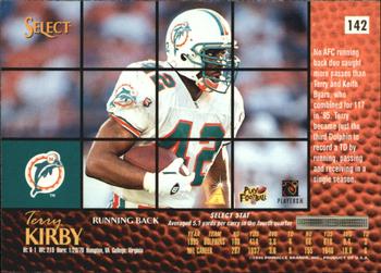 1996 Select #142 Terry Kirby Back