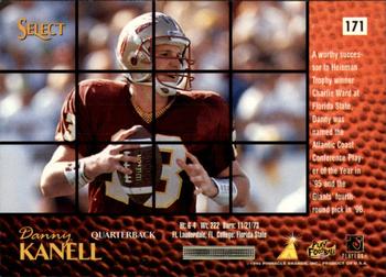 1996 Select #171 Danny Kanell Back