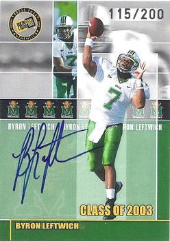 2003 Press Pass JE - Class of 2003 Autographs #NNO Byron Leftwich Front