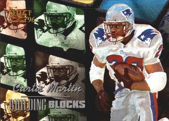 1996 Select - Building Blocks #1 Curtis Martin Front