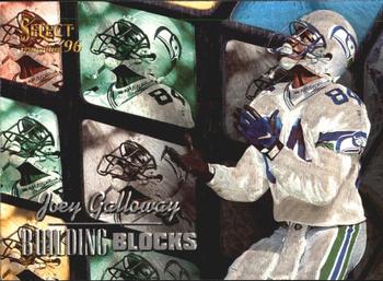 1996 Select - Building Blocks #12 Joey Galloway Front
