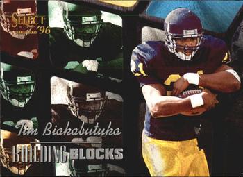 1996 Select - Building Blocks #19 Tim Biakabutuka Front