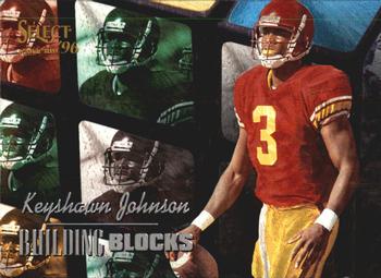 1996 Select - Building Blocks #20 Keyshawn Johnson Front