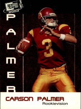 2003 Press Pass JE - Rookie Vision #RV8 Carson Palmer Front