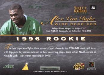 1996 Select Certified #88 Alex Van Dyke Back