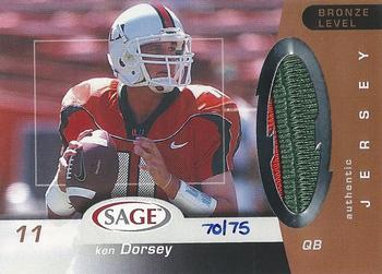 2003 SAGE - Jerseys Bronze Level #SJ-6 Ken Dorsey Front
