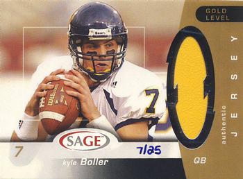 2003 SAGE - Jerseys Gold Level #SJ-3 Kyle Boller Front