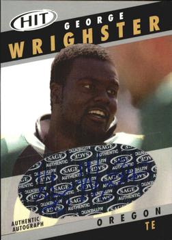 2003 SAGE HIT - Autographs Silver #A18 George Wrighster Front